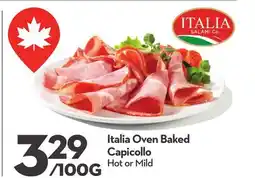Longo's Italia Oven Baked Capicollo offer