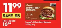 Longo's Longo's Sirloin Beef Burgers offer