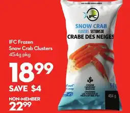 Longo's IFC Frozen Snow Crab Clusters offer
