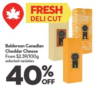 Longo's Balderson Canadian Cheddar Cheese offer