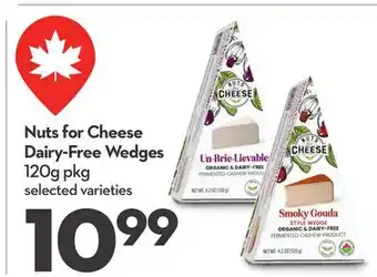Longo's Nuts for Cheese Dairy-Free Wedges offer