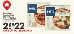 Longo's Porta Frozen Premium Pizza offer