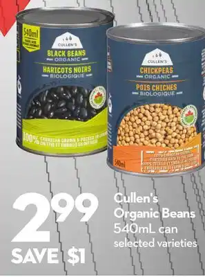 Longo's Cullen's Organic Beans offer