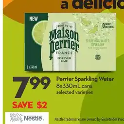 Longo's Perrier Sparkling Water offer