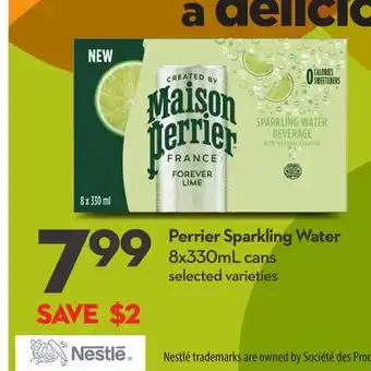 Longo's Perrier Sparkling Water offer