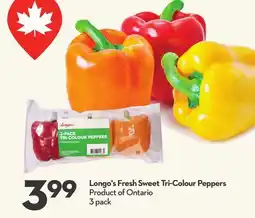 Longo's Longo's Fresh Sweet Tri-Colour Peppers offer