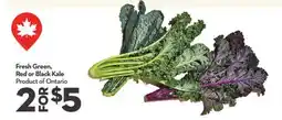 Longo's Fresh Green, Red or Black Kale offer
