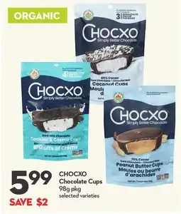 Longo's CHOCXO Chocolate Cups offer