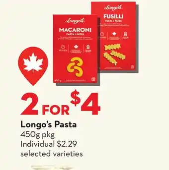 Longo's Longo's Pasta offer