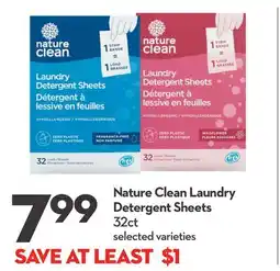 Longo's Nature Clean Laundry Detergent Sheets offer