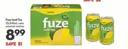 Longo's Fuze Iced Tea offer