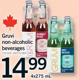 Fortinos GRUVI NON-ALCOHOLIC NON-ALCOHOLIC BEVERAGES, 4X275 ML offer