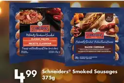 Fortinos SCHNEIDERS SMOKED SAUSAGES, 375G offer