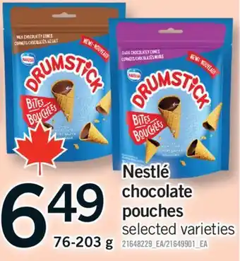 Fortinos NESTLÉ CHOCOLATE POUCHES, 76-203 G offer
