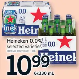 Fortinos HEINEKEN 0.0%, 6x330 mL offer