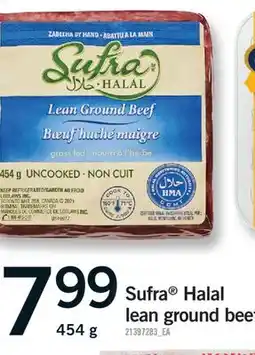 Fortinos SUFRA HALAL LEAN GROUND BEEF, 454 G offer
