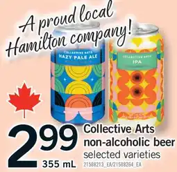 Fortinos COLLECTIVE ARTS NON-ALCOHOLIC BEER, 355 mL offer
