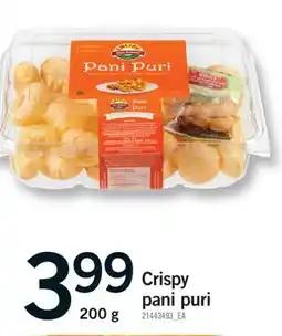 Fortinos CRISPY PANI PURI, 200 g offer