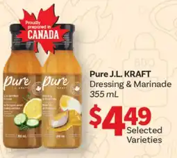 Fortinos J. L. KRAFT DRESSING & MARINADE, 355 ML offer