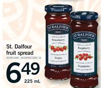 Fortinos ST. DALFOUR FRUIT SPREAD, 225 ML offer