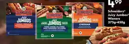 Fortinos SCHNEIDERS JUICY JUMBOS WIENERS, 375G-450G offer