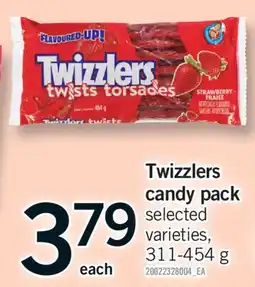 Fortinos TWIZZLERS CANDY PACK, 311-454 G offer