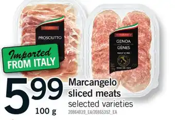 Fortinos MARCANGELO SLICED MEATS, 100 G offer
