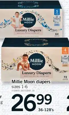 Fortinos MILLIE MOON DIAPERS, 36-128'S offer
