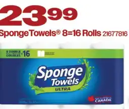 Fortinos SPONGETOWELS , 8 = 16 ROLLS offer