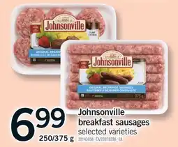 Fortinos JOHNSONVILLE BREAKFAST SAUSAGES, 250/375 G offer