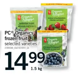 Fortinos PC ORGANICS FROZEN FRUIT, 1.5 KG offer