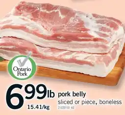 Fortinos PORK BELLY offer