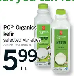 Fortinos PC ORGANICS ORGANICS KEFIR, 1L offer