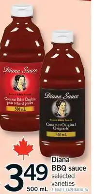Fortinos DIANA BBQ SAUCE, 500 ML offer