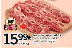 Fortinos BEEF SHORT RIBS FAST FRY RIBS offer