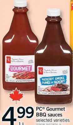 Fortinos PC GOURMET GOURMET BBQ SAUCES, 1 L offer