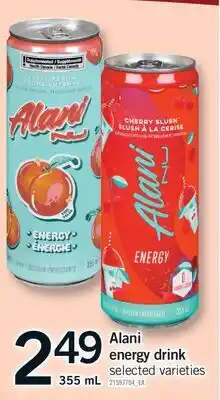 Fortinos ALANI ENERGY DRINK, 355 ML offer