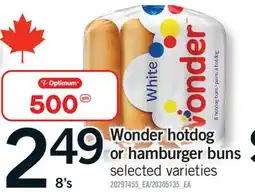 Fortinos WONDER HOTDOG OR HAMBURGER BUNS, 8'S offer