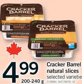 Fortinos CRACKER BARREL NATURAL SLICES, 200-240 g offer