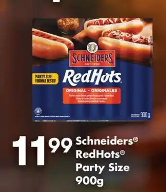 Fortinos SCHNEIDERS REDHOTS PARTY SIZE, 900G offer