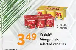 Fortinos YOPLAIT MINIGO 6 PK offer