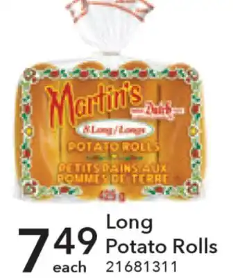 Fortinos LONG POTATO ROLLS offer
