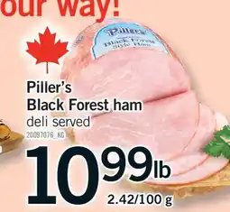 Fortinos PILLER'S BLACK FOREST HAM, 2.42/100 G offer