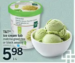 Fortinos T&T ICE CREAM TUB ICE CREAM TUB, 1 L offer