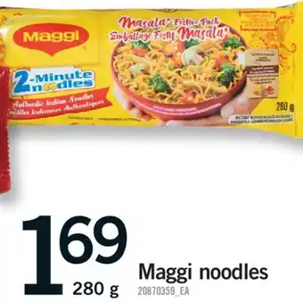 Fortinos MAGGI NOODLES, 280 G offer