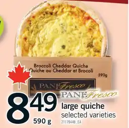 Fortinos LARGE QUICHE, 590 G offer