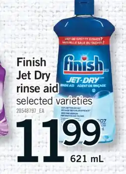 Fortinos FINISH JET DRY JET DRY RINSE AID, 621 ML offer