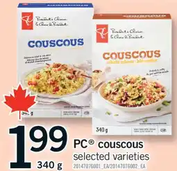 Fortinos PC COUSCOUS, 340 g offer
