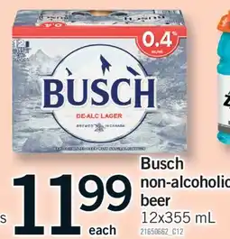 Fortinos BUSCH NON-ALCOHOLIC BEER, 12X355 ML offer