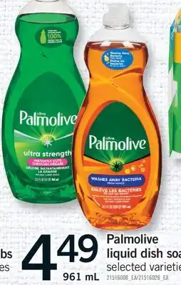 Fortinos PALMOLIVE LIQUID DISH SOAP, 961 ML offer